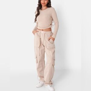 Sixth June Cargo pants beige new with tags XS